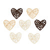 Heart Rattan Balls AJEW-CJ0001-12-1