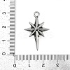 316 Surgical Stainless Steel Micro Pave Cubic Zirconia Pendants LS-STAS-G349-01AS-02-3