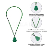 4Pcs Resin Imitation Gemstone Maitreya Buddha Pendant Necklace NJEW-FI0001-62A-4