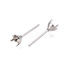 Non-Tarnish 316 Surgical Stainless Steel Stud Earring Setting STAS-S117-023A-2