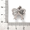 304 Stainless Steel Cubic Zirconia Pendants STAS-U018-01P-3