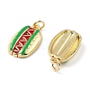 Brass Pendants KK-H002-07D-G-RS-2