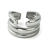 Non-Tarnish 304 Stainless Steel Open Cuff Ring RJEW-L110-010P-2