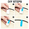 Gorgecraft 10Sheet 10 Color Knife P-type Self-adhesive Network Cable Label Paper Color Waterproof DIY-GF00044-56-4