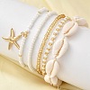 6Pcs Bracelets Sets for Women BJEW-F520-07-1