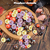 Halloween Theme 100Pcs 5 Colors Opaque Acrylic Beads MACR-SP0001-01B-05-4