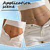 2 Sets 2 Colors Iron Waist Body Chain AJEW-GF0011-04-4