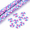 Handmade Polymer Clay Beads Strands CLAY-R091-8mm-01-4