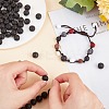 Synthetic Lava Rock Beads Strands G-S277-10mm-01-3