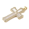 Brass Micro Pave Cubic Zirconia Pendants KK-I712-52G-01-2