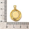 Religion Themed Rack Plating Brass Micro Pave Cubic Zirconia Pendants KK-L226-007G-02-3