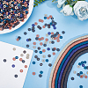 12 Strands 6 Colors Handmade Polymer Clay Bead Strands CLAY-PH0001-75-4