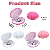 1Pc Shell Shaped Velvet Jewelry Storage Boxes VBOX-YW0001-05A-4