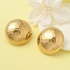 Ion Plating(IP) 304 Stainless Steel Half Round Stud Earrings for Women EJEW-M089-10G-2