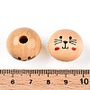 Natural Wood European Beads WOOD-S055-16A-3