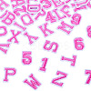 36Pcs 2 Sets 2 Styles Letter A~Z & Number 0~9 Polyester Embroidery Sew On Patches Sets PATC-TA0001-55B-2