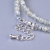 Natural Prehnite Beaded Necklaces NJEW-K114-B-A12-3