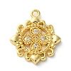 Brass Micro Pave Cubic Zirconia Pendants KK-S513-06B-G-1
