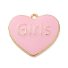 Alloy Enamel Pendants ENAM-M009-02B-03G-1