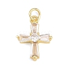 Brass Micro Pave Cubic Zirconia Pendants KK-H273-51G-03-1