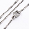 Tarnish Resistant Trendy Unisex 304 Stainless Steel Twisted Chain Necklaces NJEW-M043-B-02-1