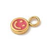 Ion Plating(IP) 304 Stainless Steel Enamel Charms STAS-G351-03G-03-2