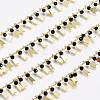 3.28 Feet Handmade Glass Beaded Chains X-CHC-I029-06B-3