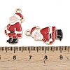 Christmas Alloy Enamel Pendants FIND-I067-02KCG-07-3