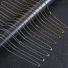 20Pcs 2 Colors Ion Plating(IP) 304 Stainless Steel Cable Chain Necklaces Set MAK-BBC0001-11A-4
