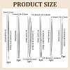 6Pcs 6 Styles Stainless Steel Polymer Clay Sculpting Detail Tool TOOL-FG0001-42-2