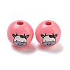 Natural Wood European Beads WOOD-F014-01G-2