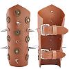 Imitation Leather Punk Style Cuff Wristband for Bikers AJEW-WH0258-905A-1