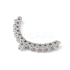 Rack Plating Brass Micro Pave Clear Cubic Zirconia Chandelier Component Link KK-C019-26P-3