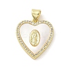 Shell Heart Pendants LS-KK-E091-01G-1