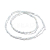 Transparent Electroplate Glass Beads Strands GLAA-E036-06A-3