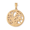PVD Vacuum Plating 304 Stainless Steel Pendants STAS-H170-17G-2