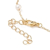 Natural Pearl Beaded Chain Bracelet BJEW-JB09447-3