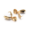 201 Stainless Steel Pendant Pinch Bails X-STAS-P223-16G-2