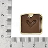 Rack Plating Alloy Enamel Pendants PALLOY-P309-04G-02-3