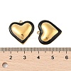 304 Stainless Steel Enamel Pendants STAS-P380-09G-04-3