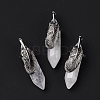 Natural Quartz Crystal Pendants G-E059-04AS-07-3