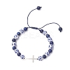 2Pcs 201 Stainless Steel Link Bracelets BJEW-JB12937-3