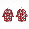 430 Stainless Steel Filigree Pendants LS-X-STAS-T042-15C-2