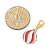 4Pcs 4 Styles Christmas Theme Alloy Enamel Pendants Decorations HJEW-JM04056-3