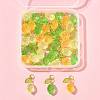 36Pcs 3 Colors Lemon Acrylic Pendants PALLOY-FS00059-02-7