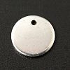 Tarnish Resistant 304 Stainless Steel Stamping Blank Tag Pendants STAS-Q056-20mm-1