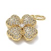 Brass Micro Pave Cubic Zirconia Pendants KK-CBA56EF-29G-01-2