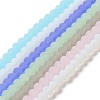 Imitation Jade Solid Color Glass Beads Strands EGLA-A034-J10mm-MD-M-1