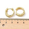 Heart Brass Micro Pave Cubic Zirconia Hoop Earrings EJEW-A132-10G-02-5
