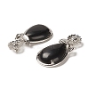 Natural Obsidian Pendants G-A031-02P-03-3